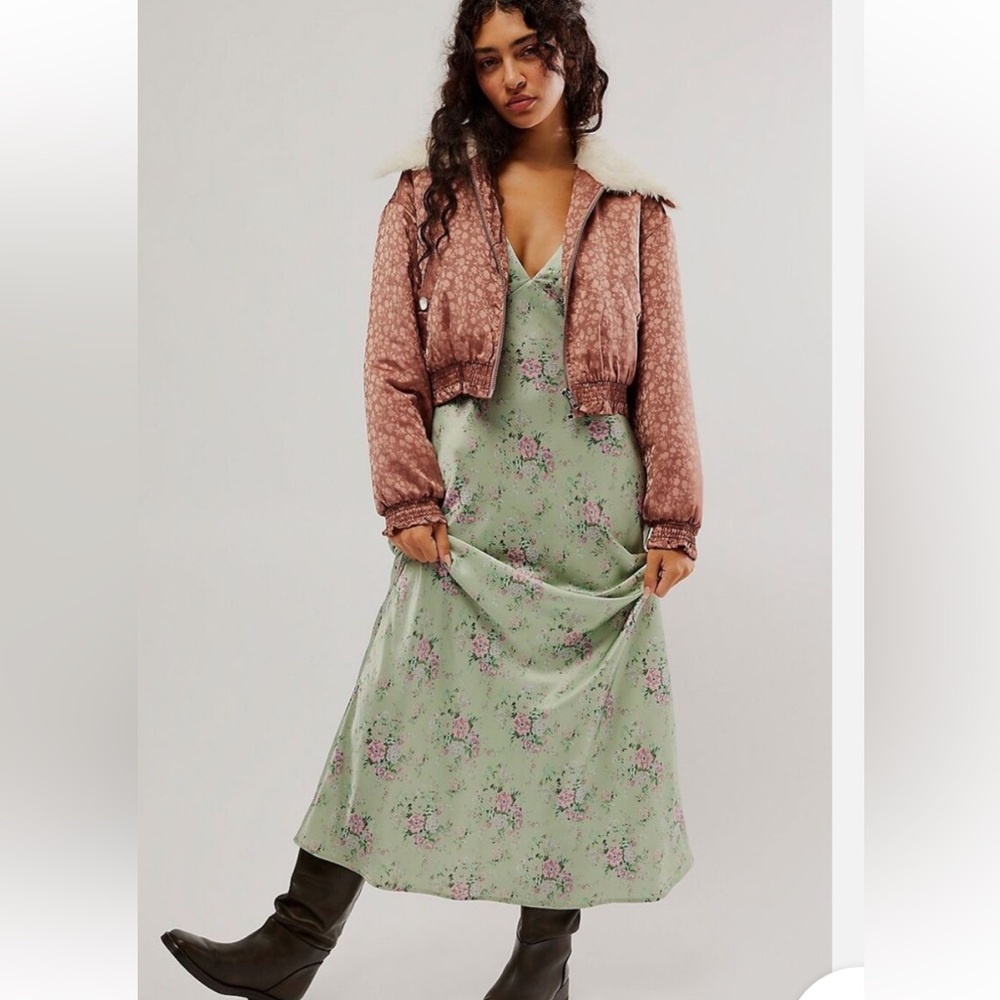 FREE PEOPLE Crafted Floral
Bomber Jacket size XS - Picture 3 of 5